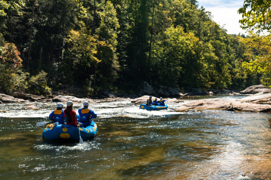 Rafting in georgia on the Chattooga River