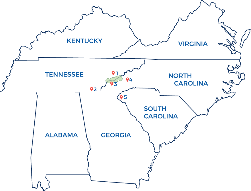 30 Map Of Georgia And Tennessee - Maps Database Source